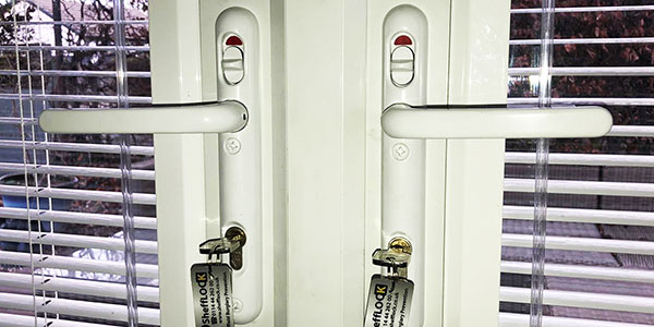 silver door handles